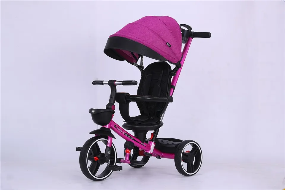 Triciclo per bambini con passeggino