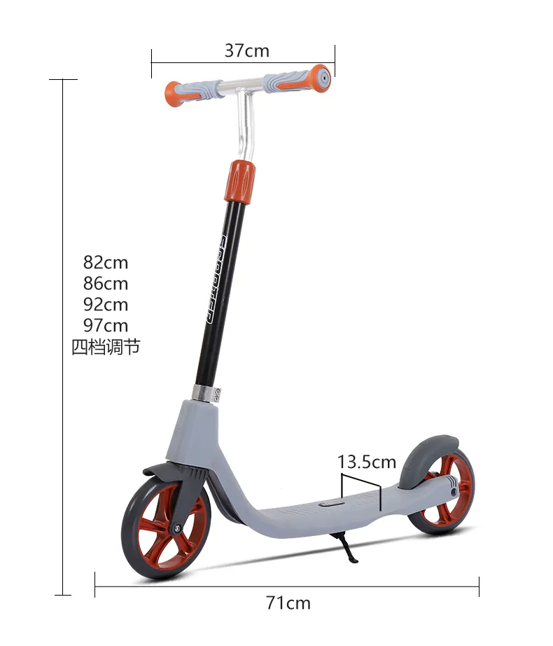Scooter per bambini in acciaio ad alto tenore di carbonio