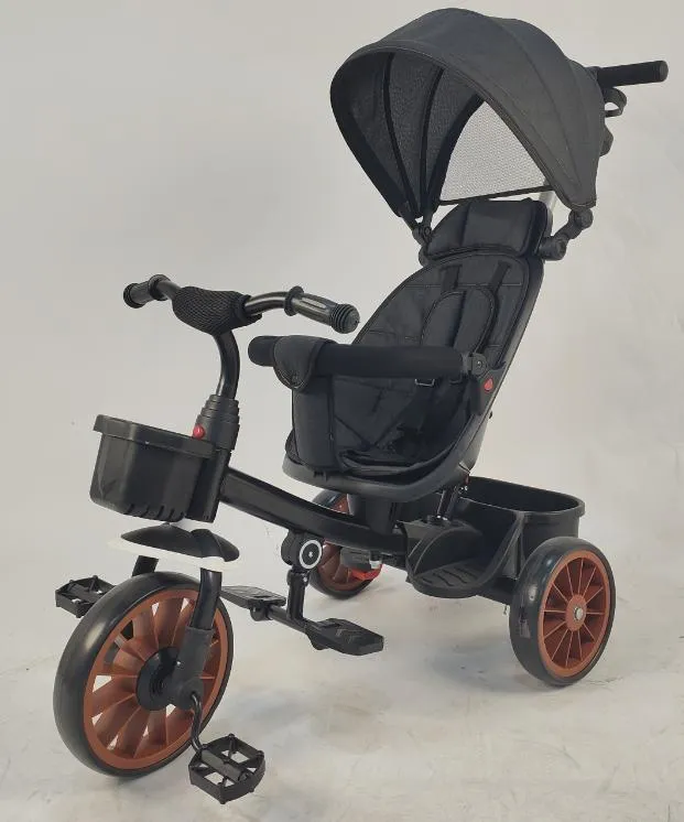 Bicicletta a pedali per bambini con tetto parasole