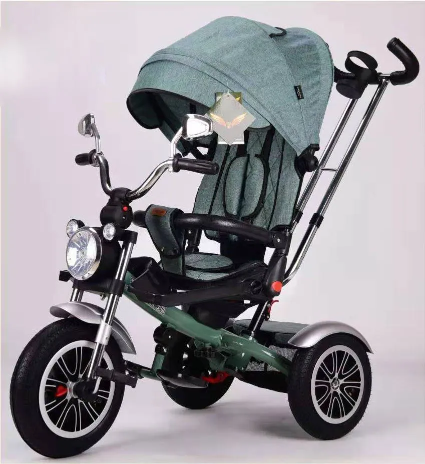 Giro per bambini a 3 ruote pieghevole multifunzionale